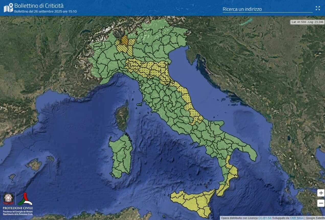 Allerta meteo oggi 27 settembre: arancione in Lombardia, gialla in 6 regioni